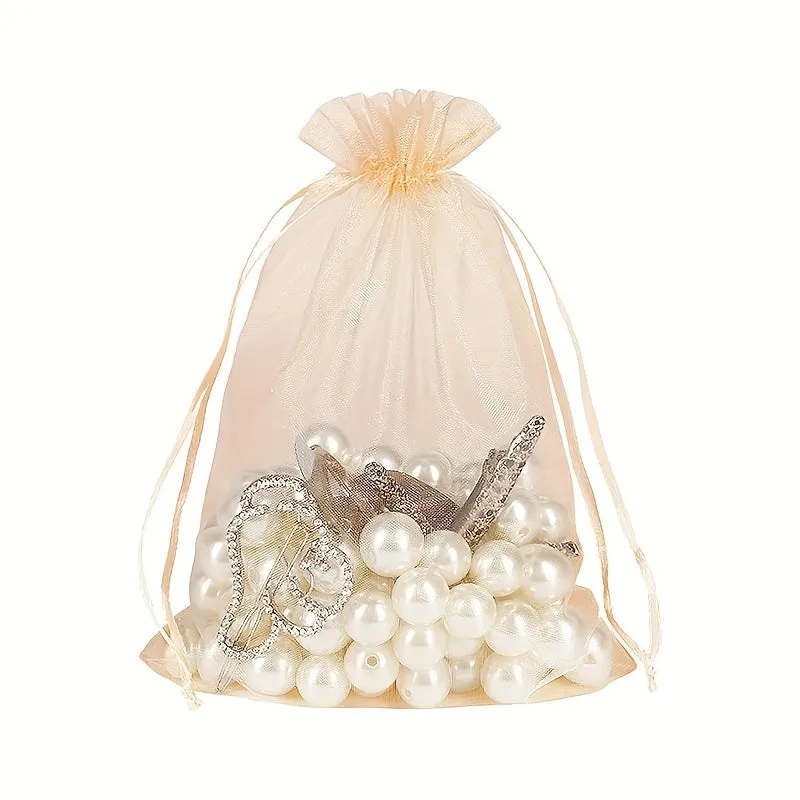 10 Pack Small Organza Gift Bags for Jewelry and Candy