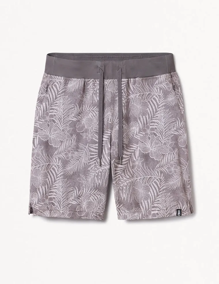 Acadia Short: Pearl Tropic Print