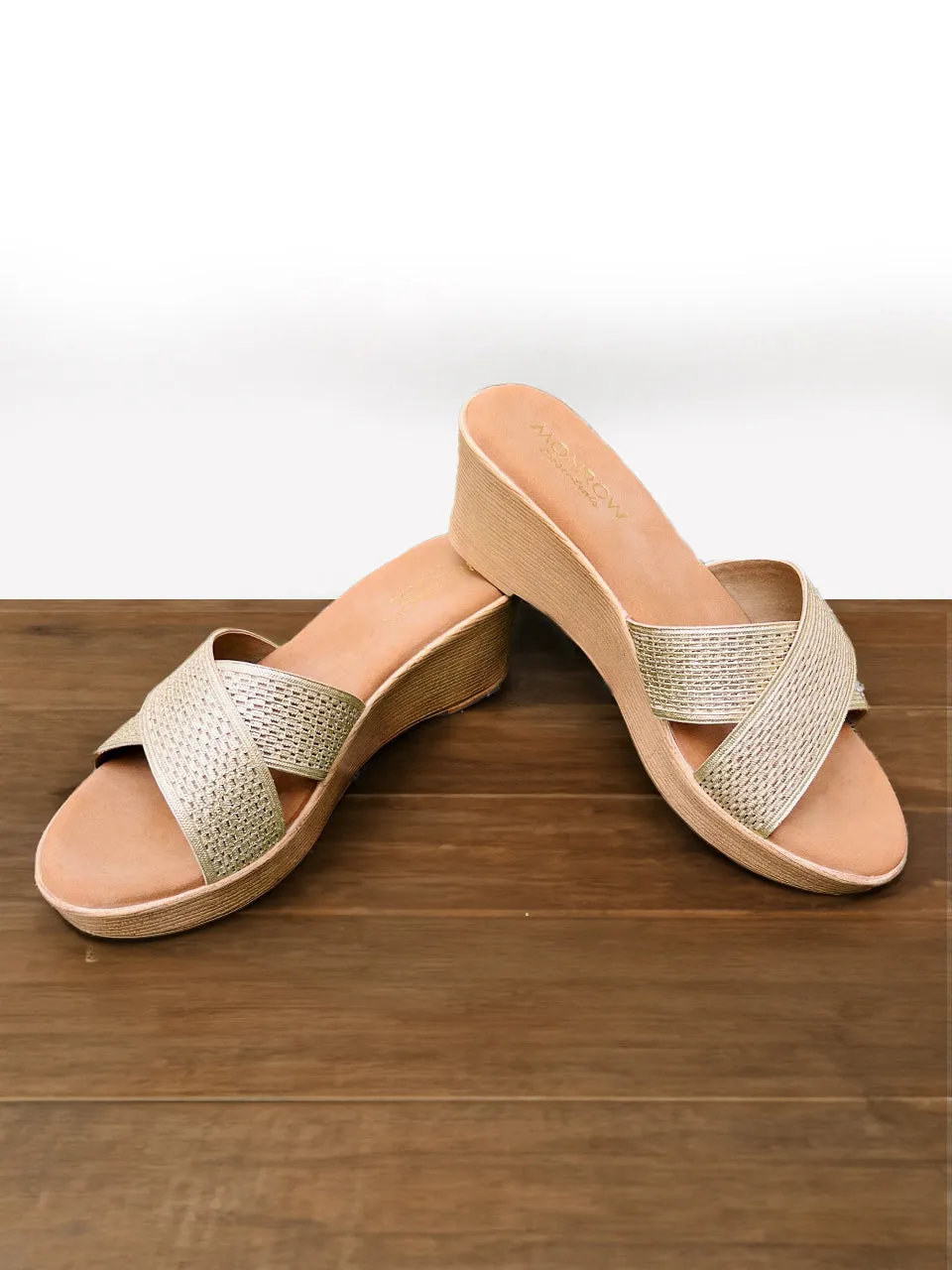 Aisha Gold Wedge