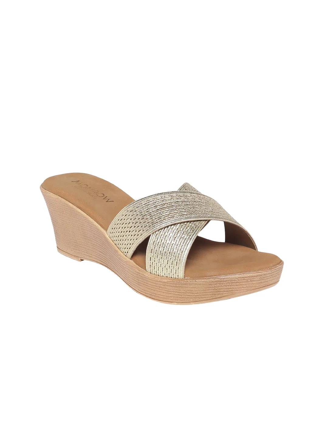 Aisha Gold Wedge