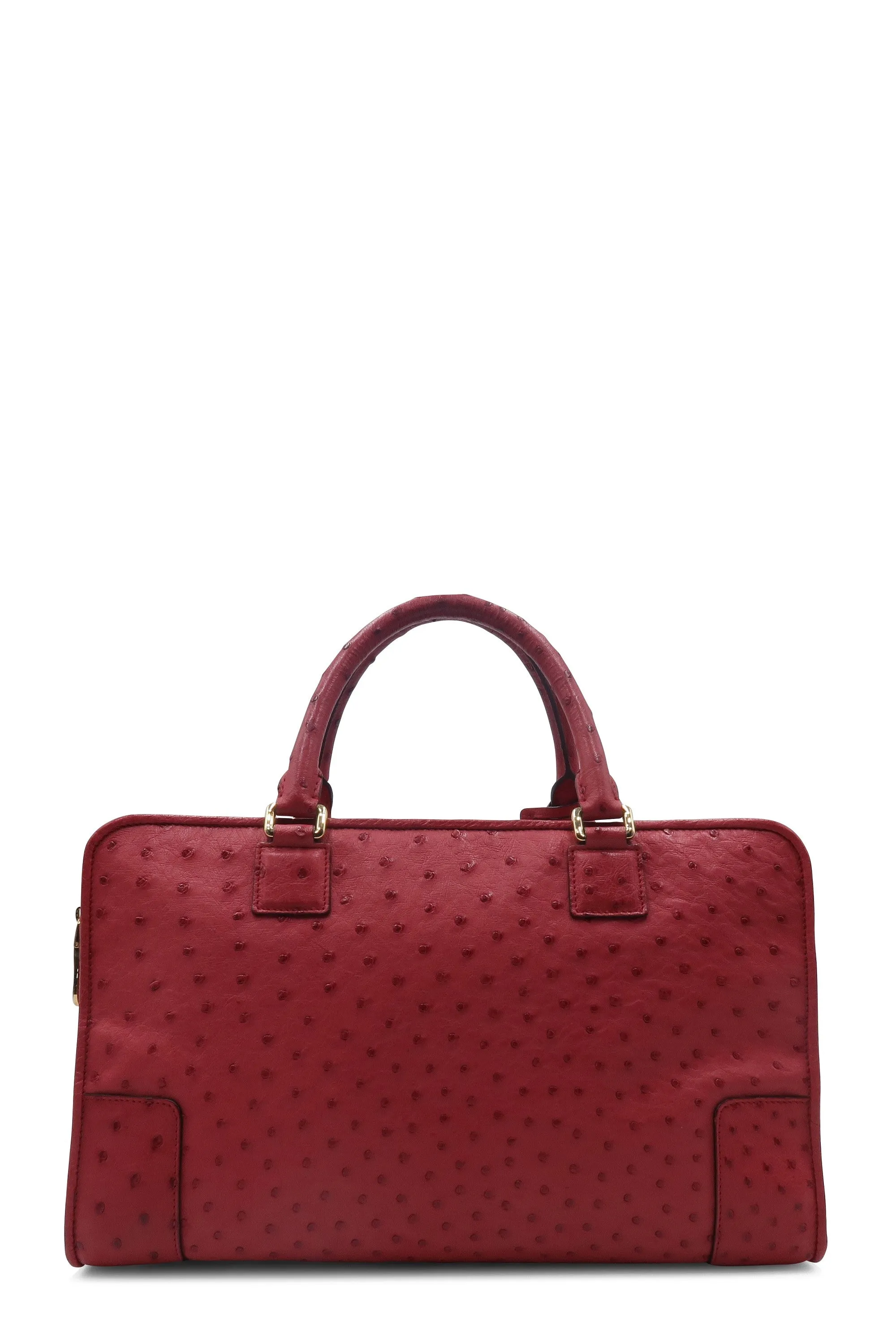 Amazona 36 Ostrich Leather Red