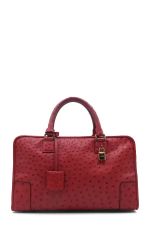 Amazona 36 Ostrich Leather Red