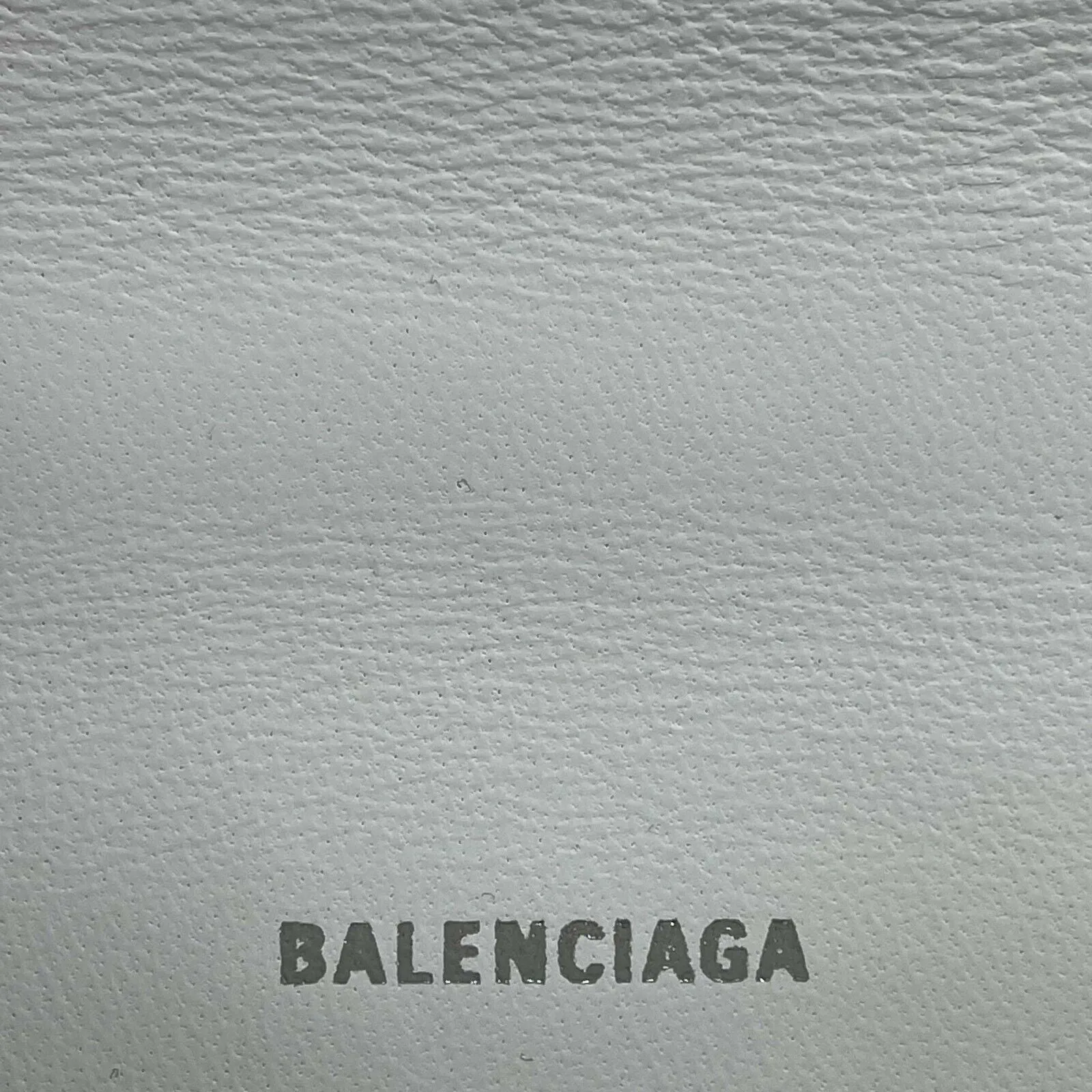 Balenciaga - Hourglass Crystal Logo Leather Top Handle Bag XS - White Crossbody