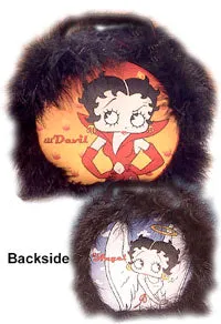 Betty Boop Angel/Devil Betty Circular Tin Tote      Retired