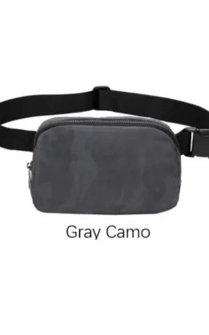 BHB DOORBUSTER: Sara's Everywhere Belt Bag - Grey Camo