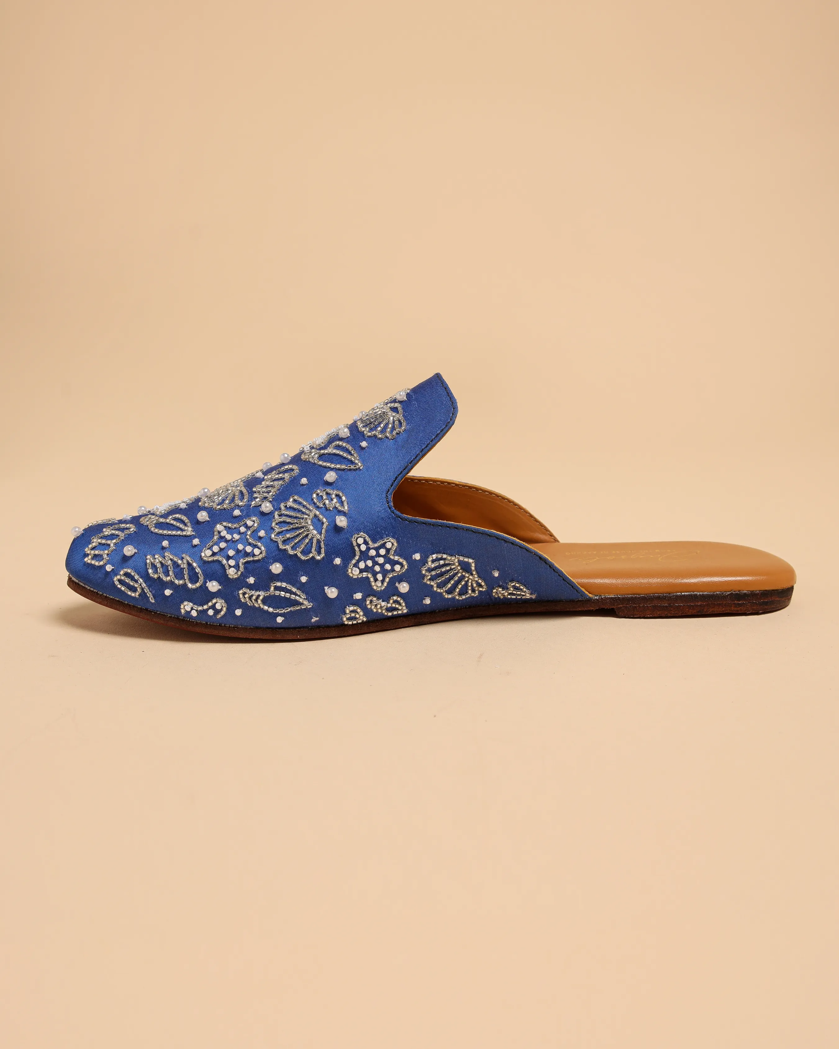 Blue Jasper Handcrafted Mules