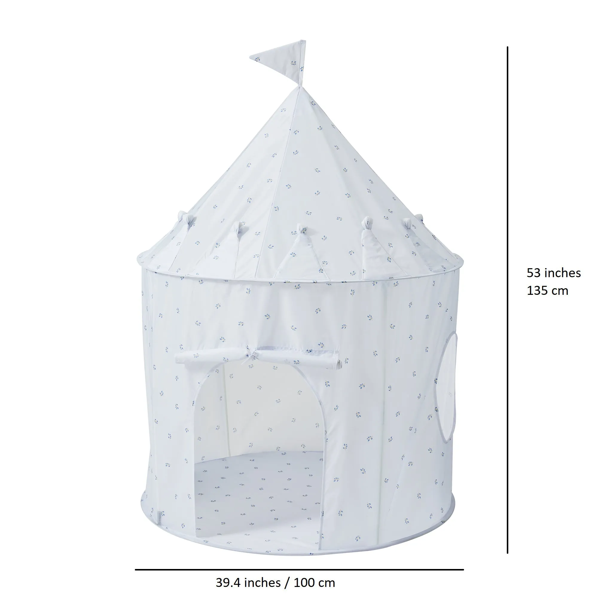 blueberry mist recycled fabric play tent