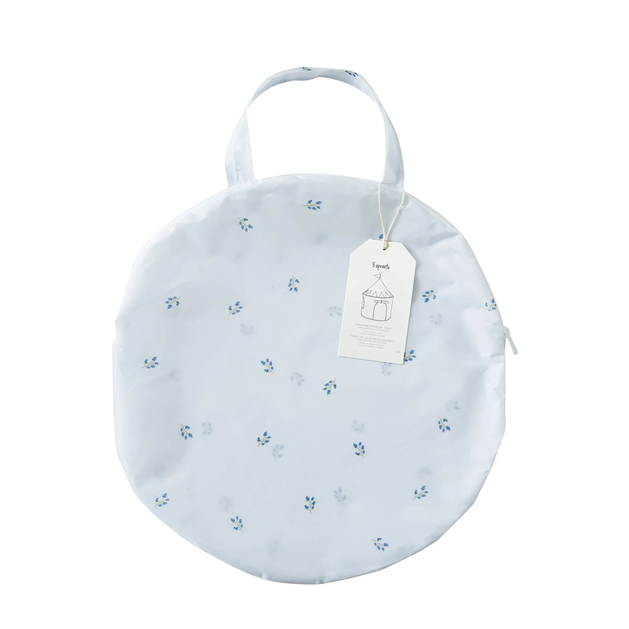 blueberry mist recycled fabric play tent