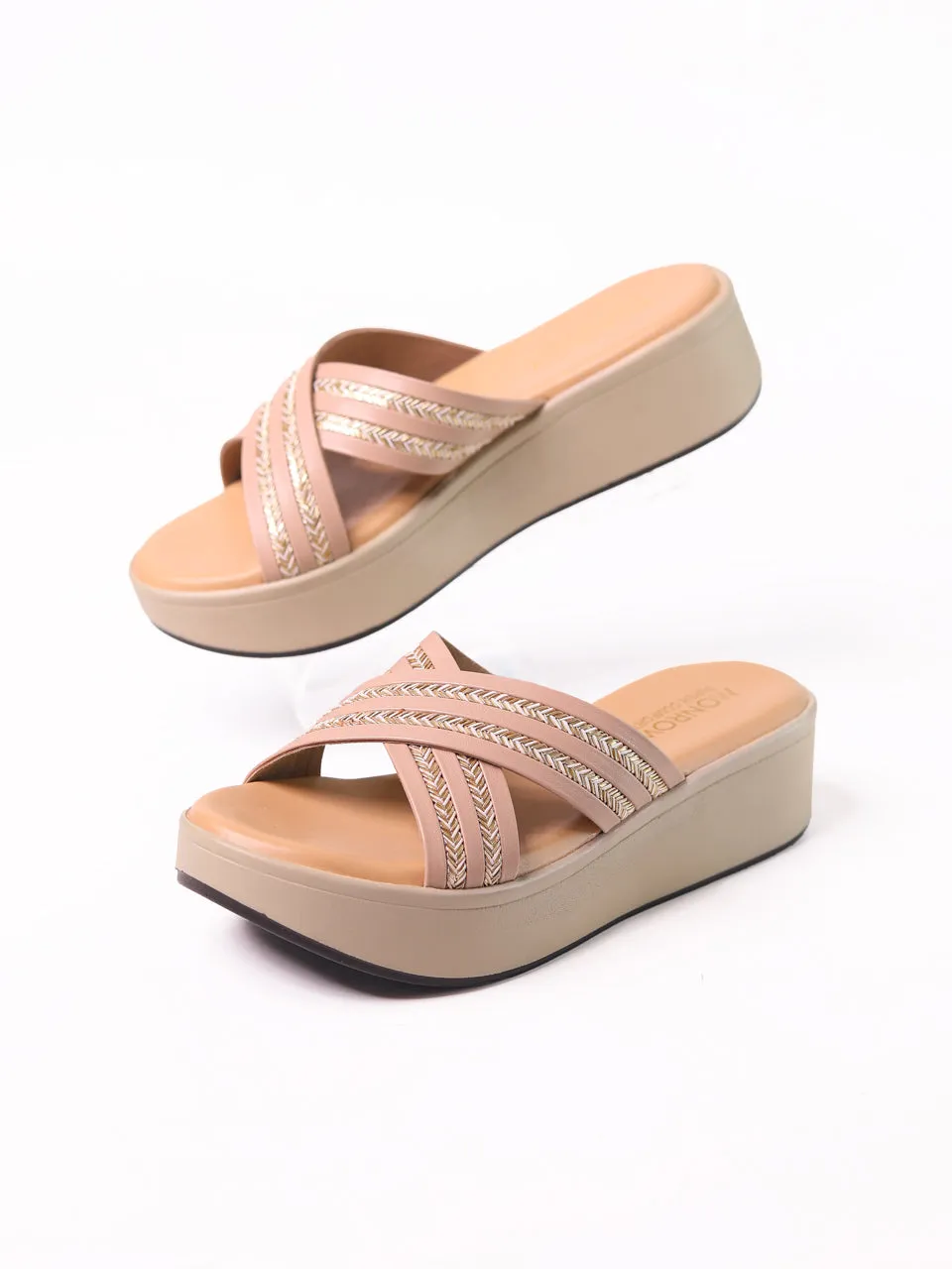 Carys Pink Flatform Heels