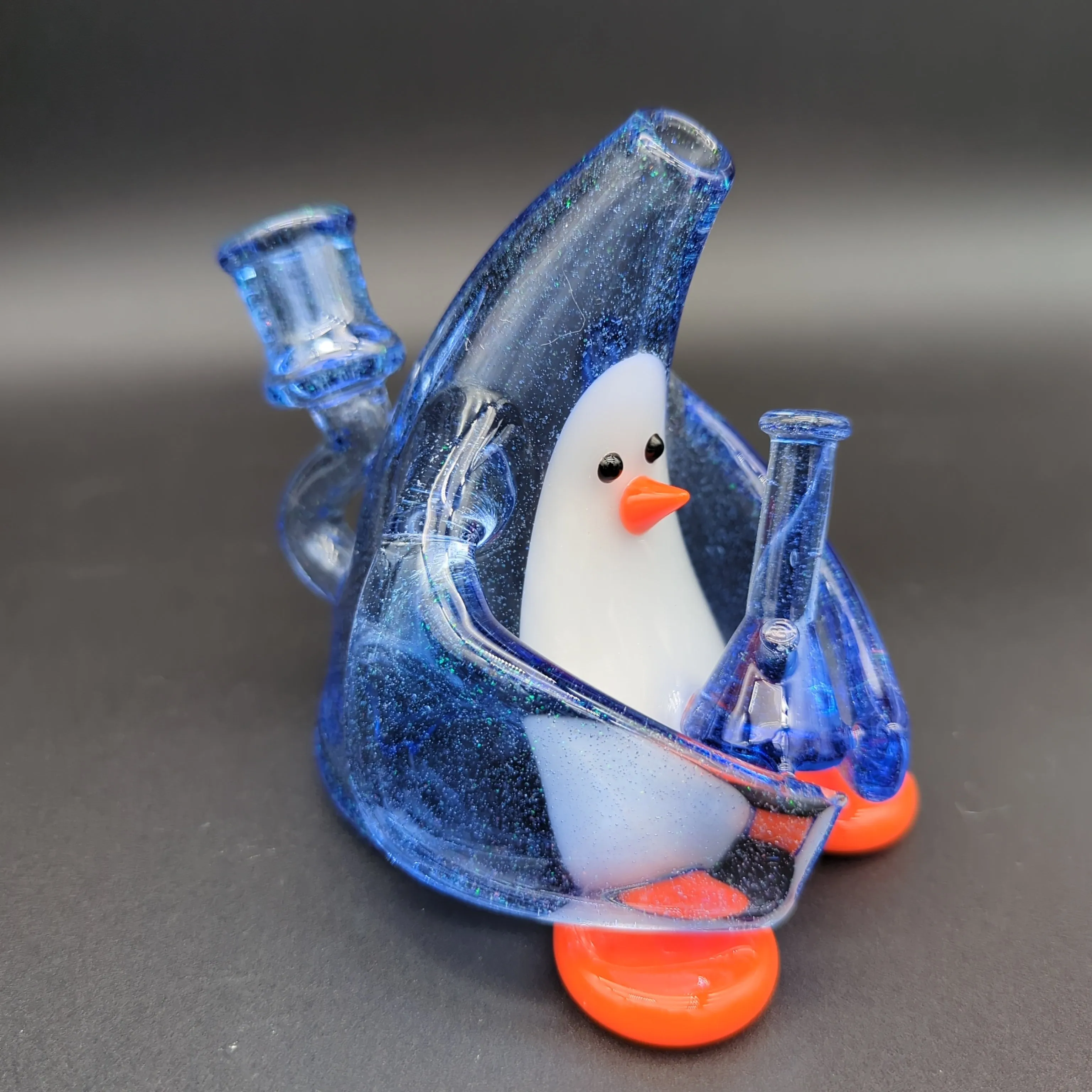 Chaka Glass Crushed Opal Penguin Dab Rig