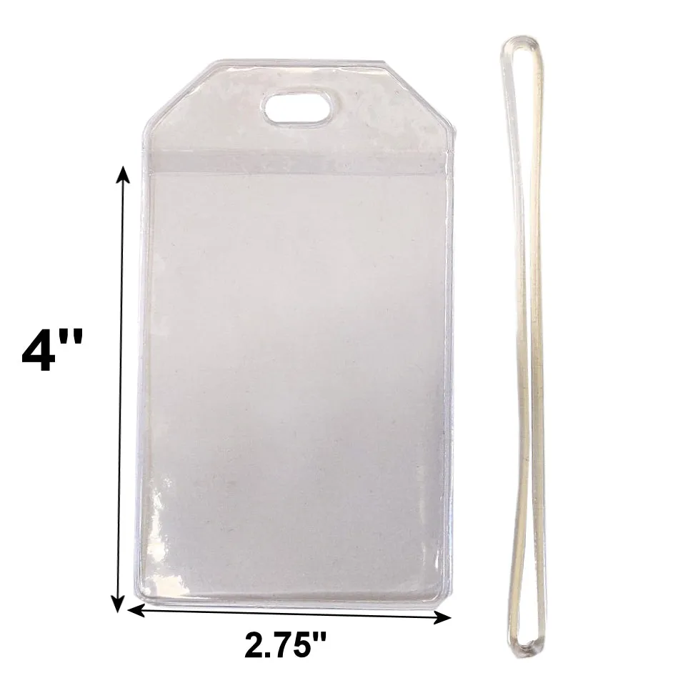 Clear Vinyl Luggage Tag