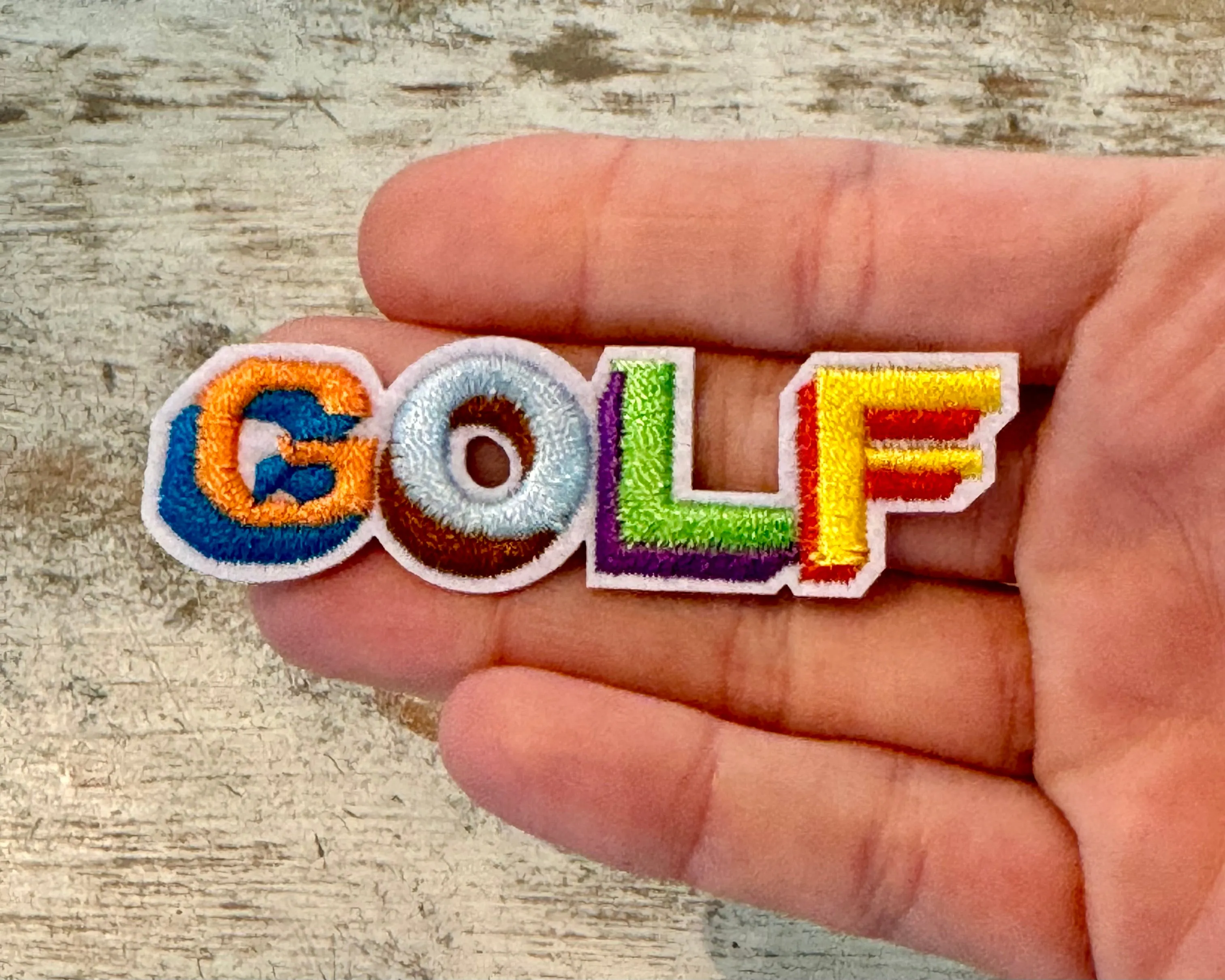 Colorful Golf Iron On Patch