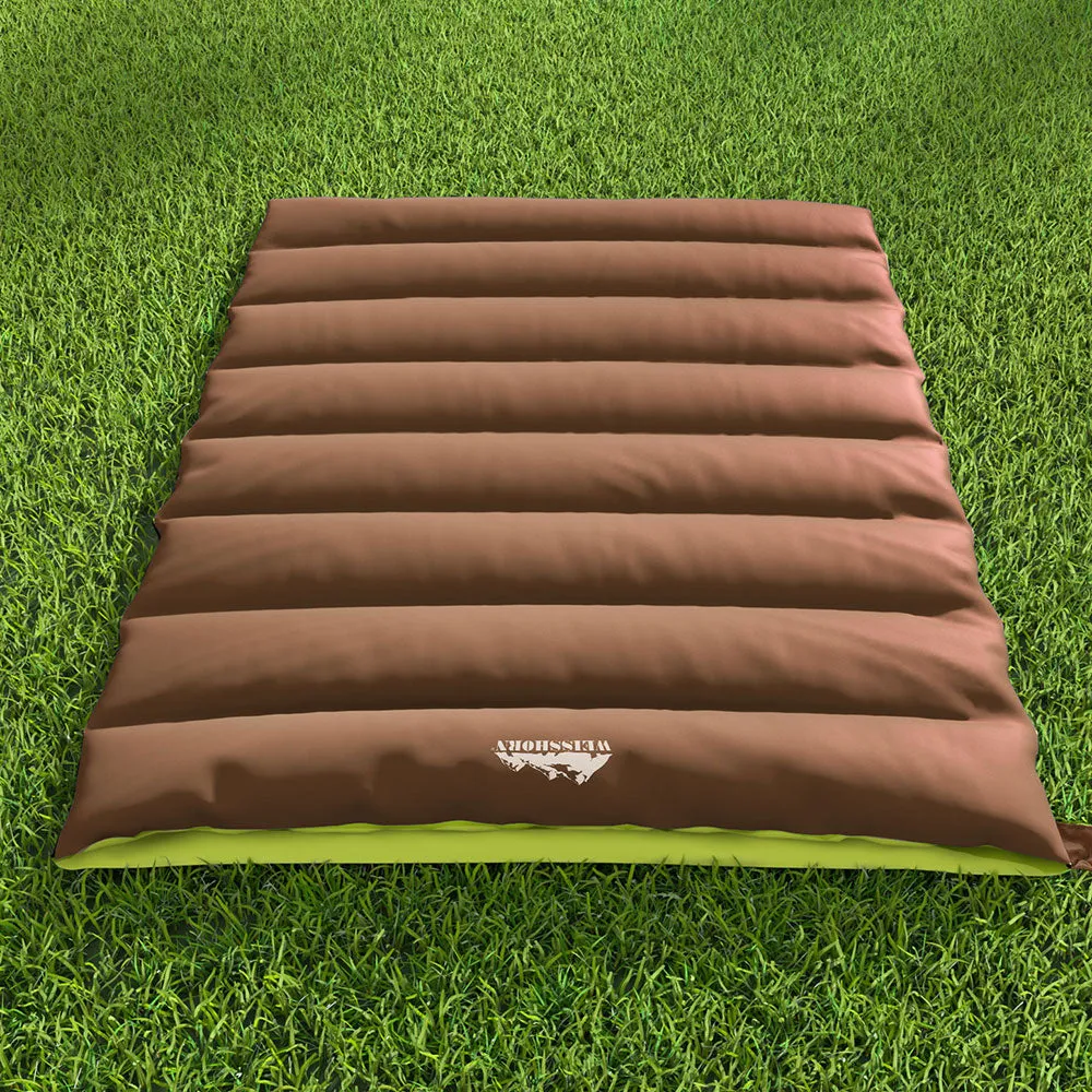 Convertible Thermal Double Sleeping Bag -5°C, Camping/Hiking | Weisshorn