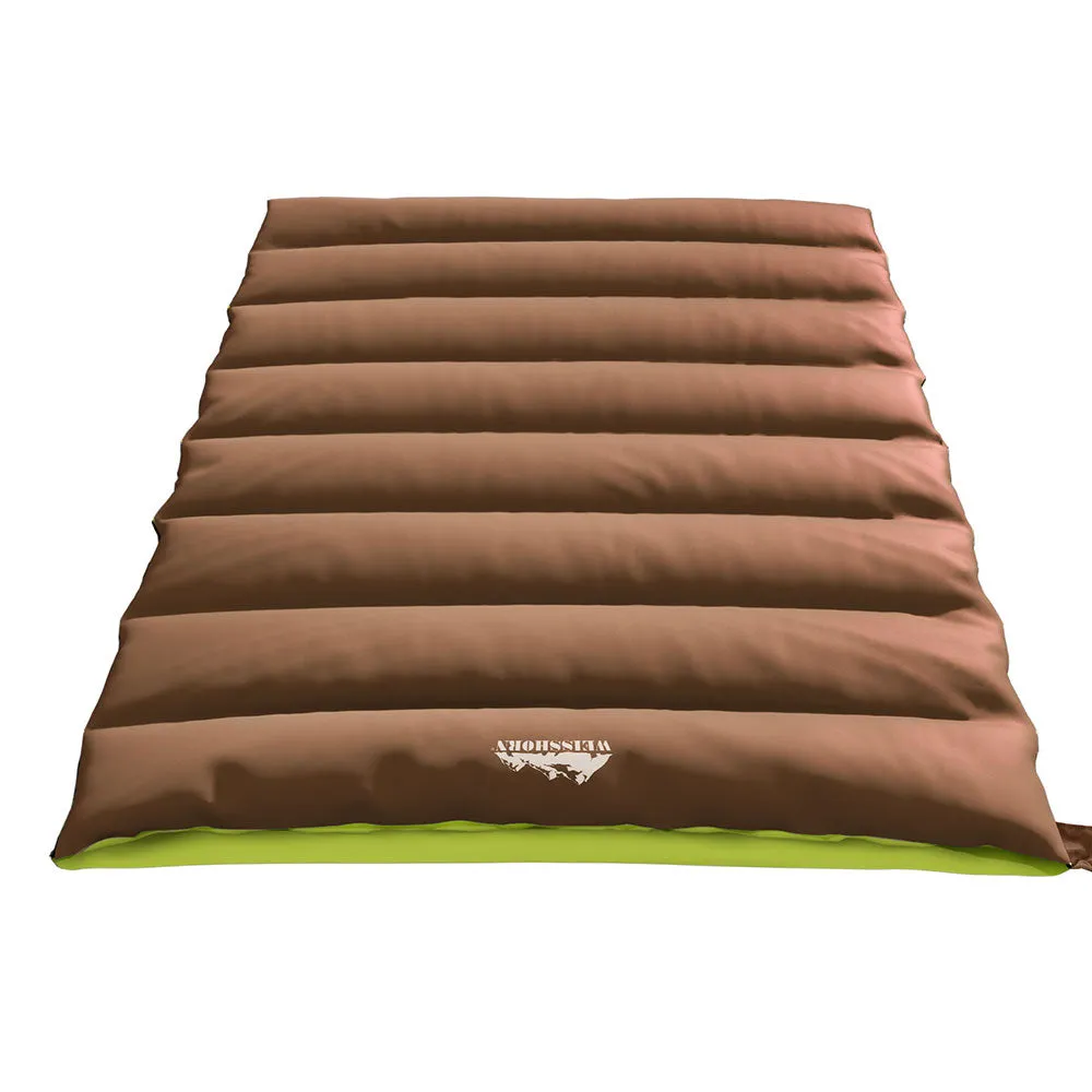 Convertible Thermal Double Sleeping Bag -5°C, Camping/Hiking | Weisshorn