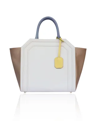 Cream & Sand Medium Sharon Tote