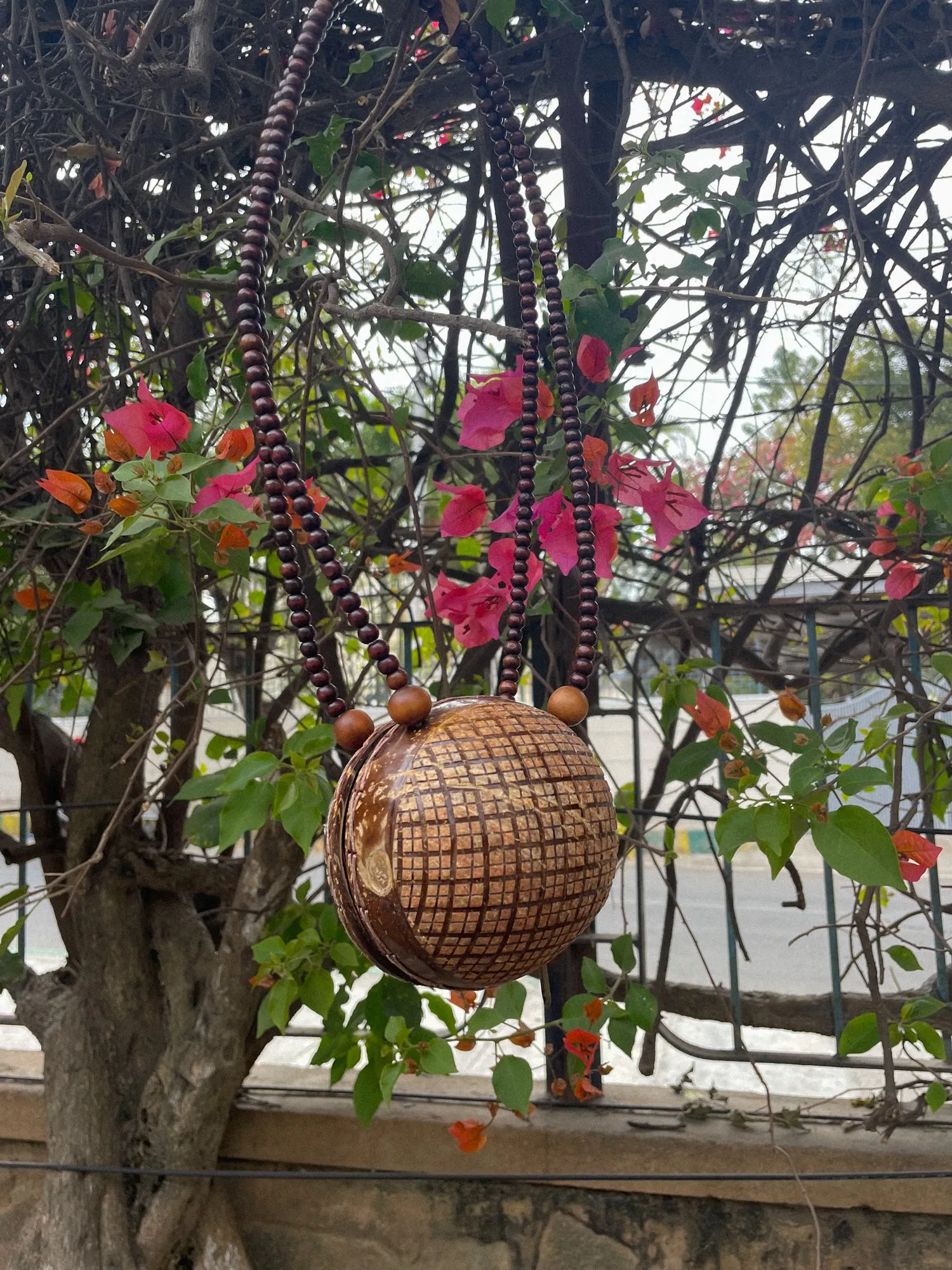 Criss-Cross Carved Coconut Mini