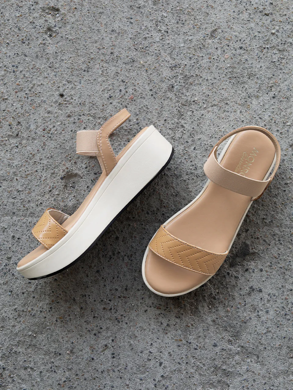 Dallis Tan Flatform Heels