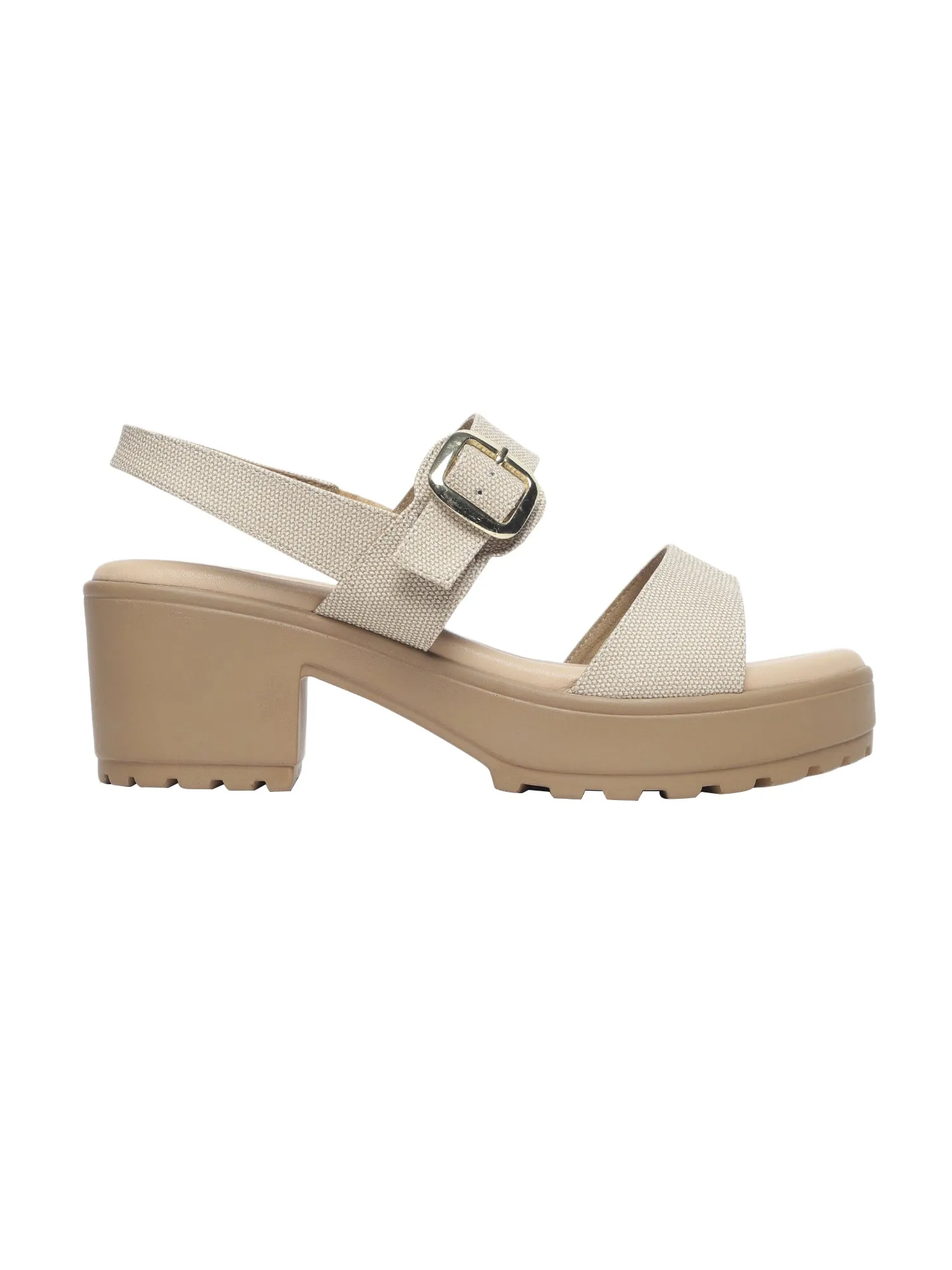 Darya Beige Platform Heels