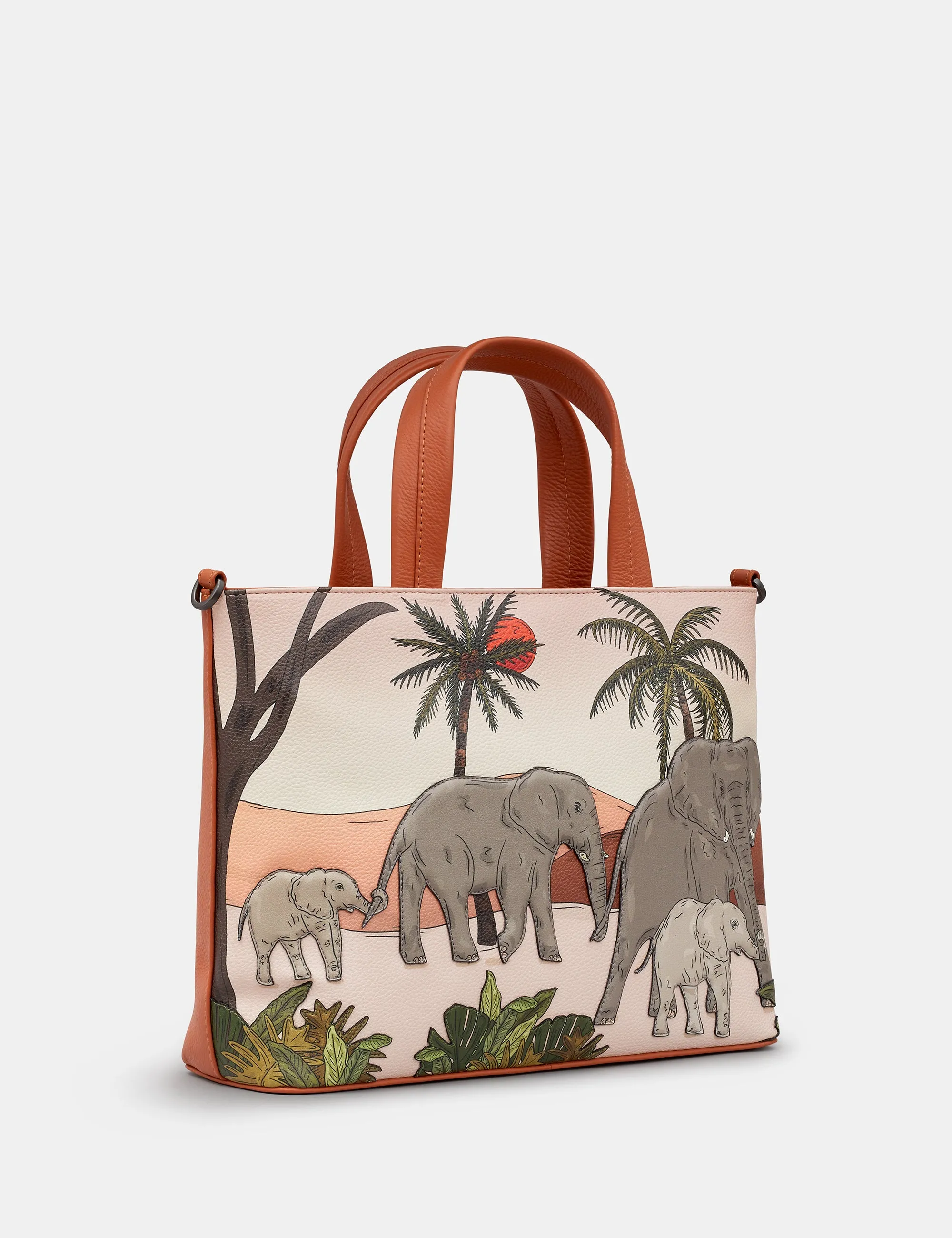 Elephant Parade Rust Leather Multiway Grab Bag