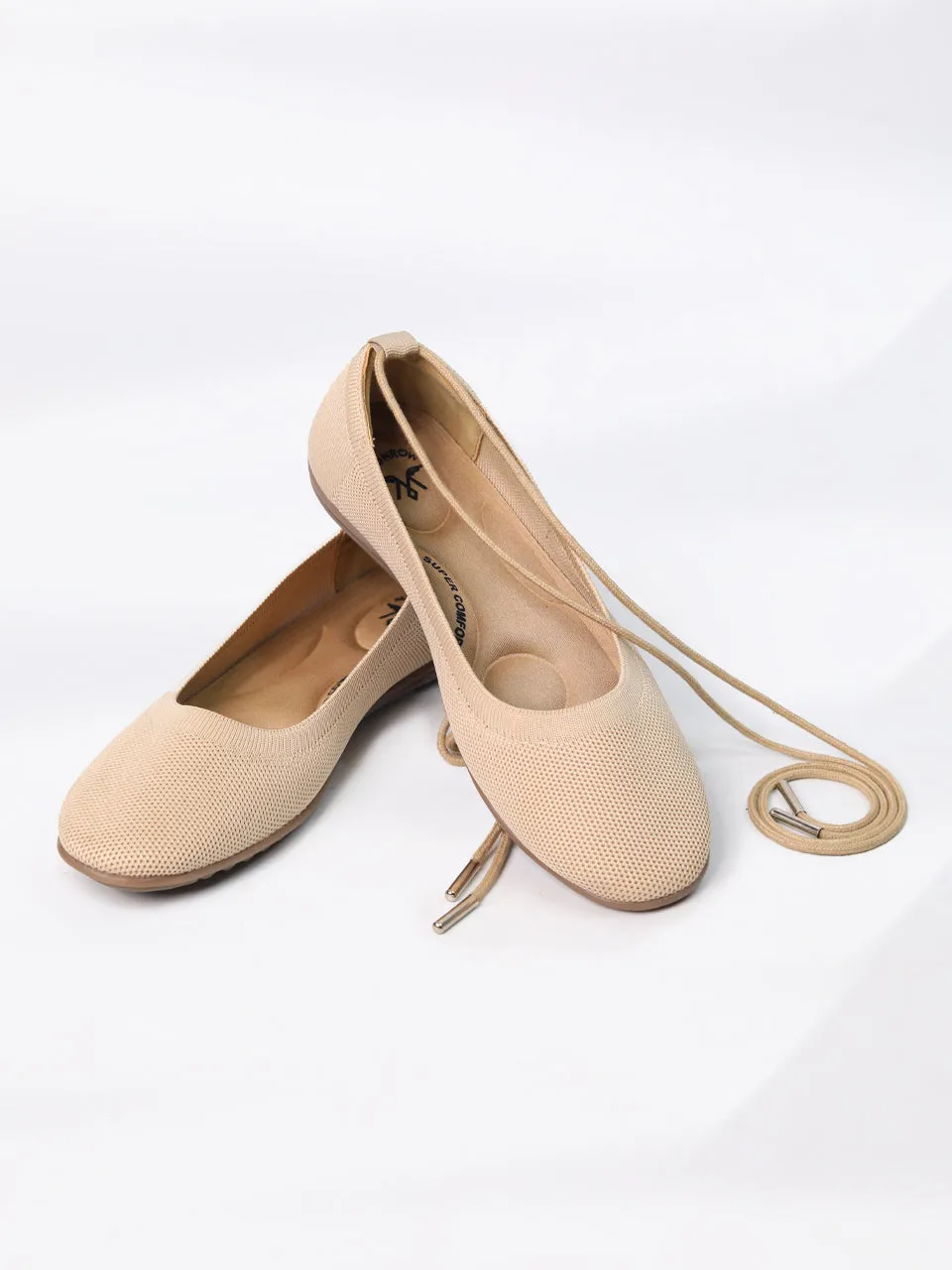 Eliza Beige Ballerinas