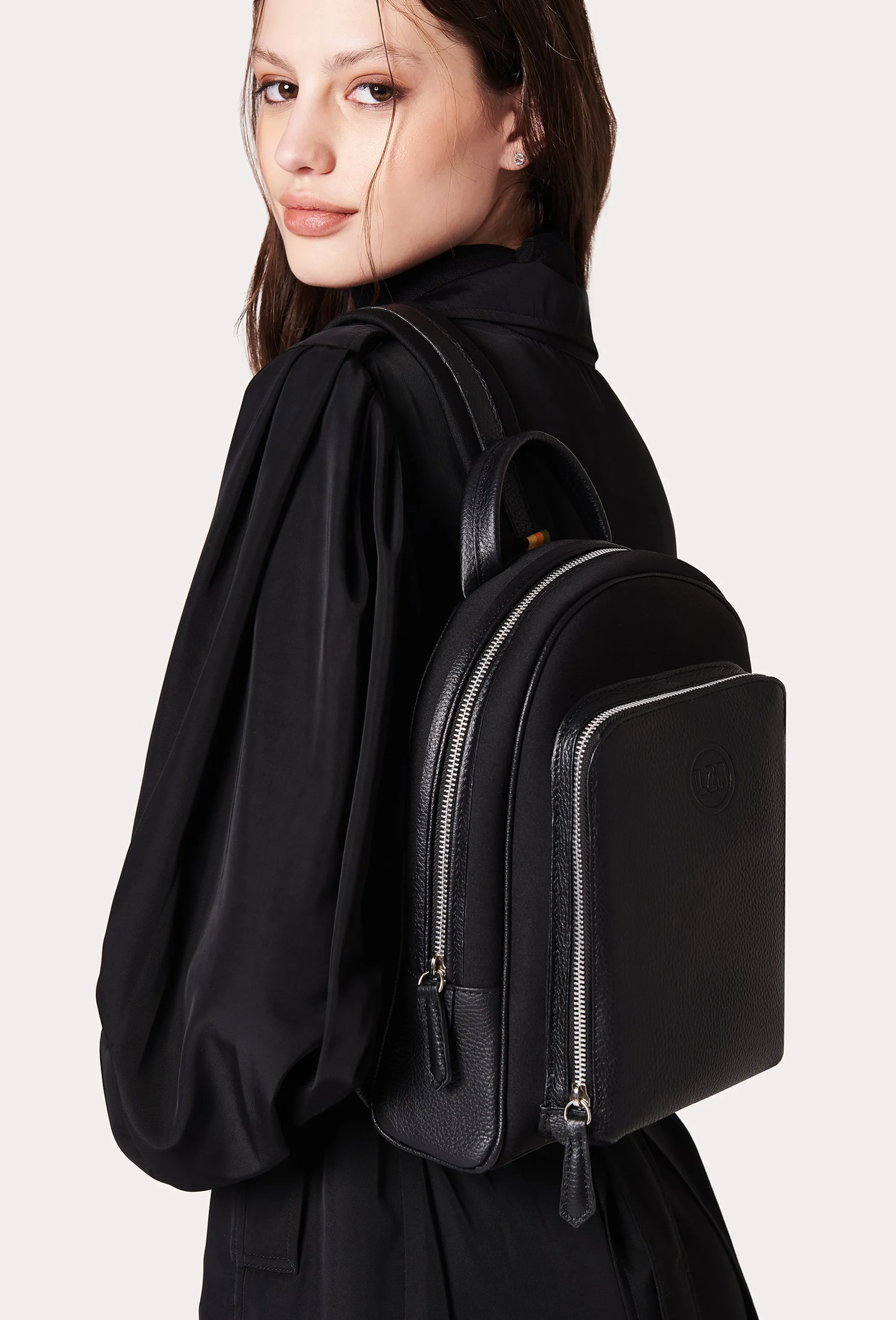 Everyday Neoprene & Leather Sling Bag