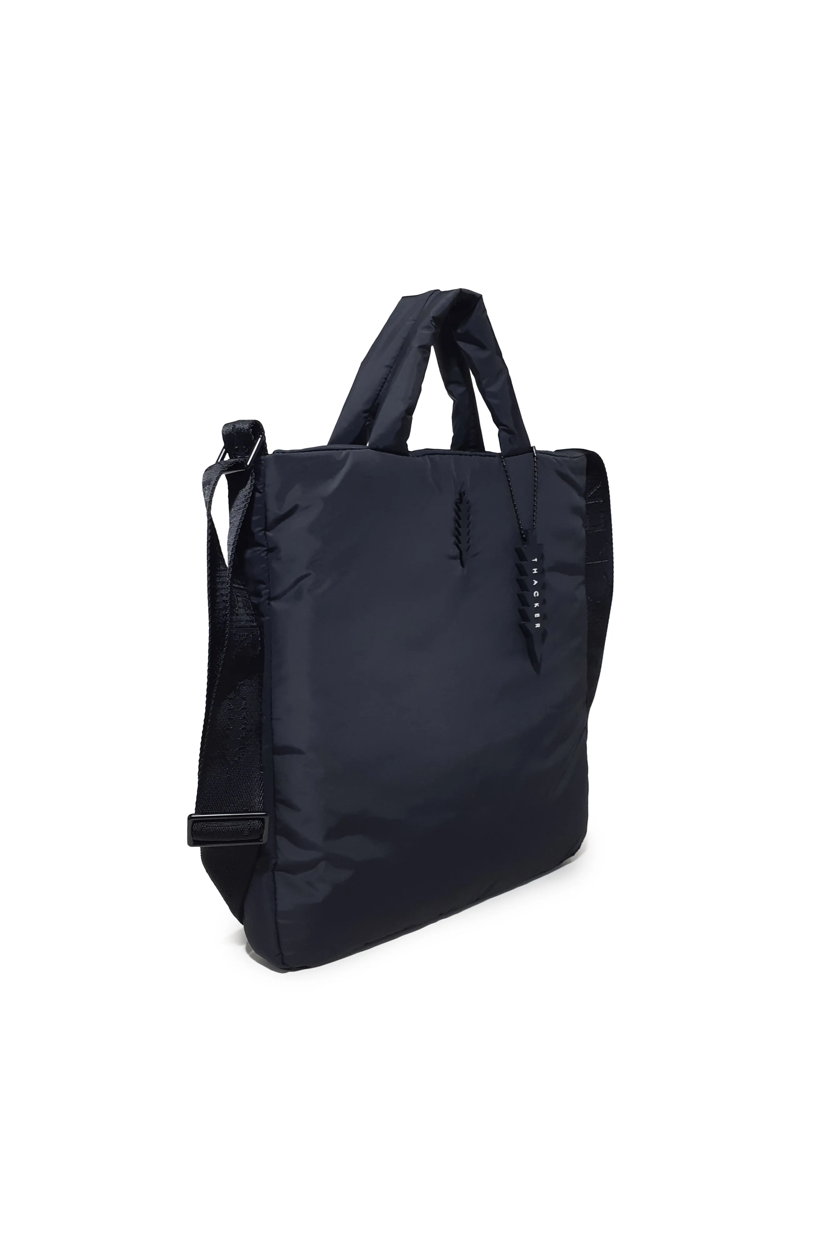 Feather Laptop Tote | Black Nylon