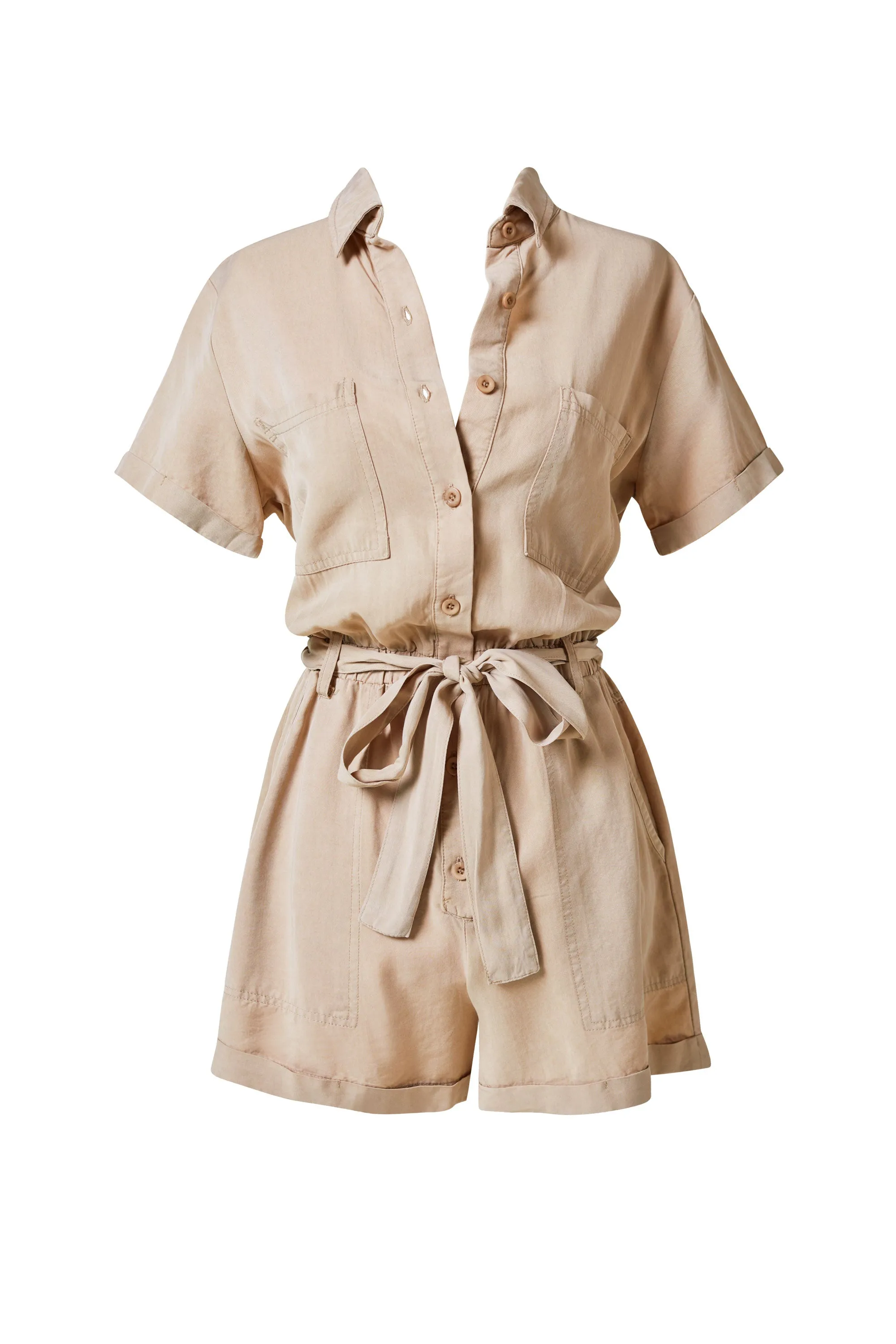 Fernanda Khaki Romper