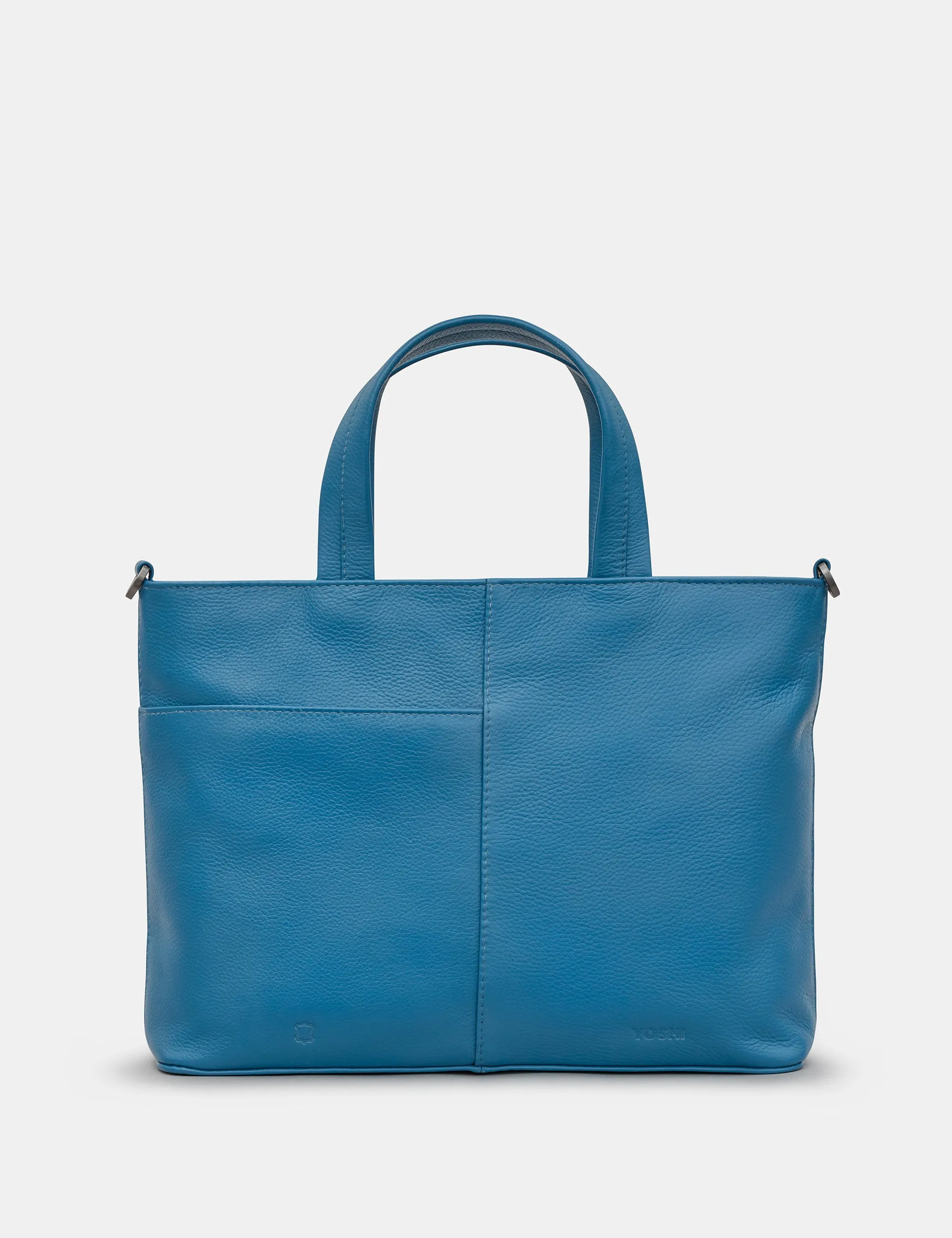 Hampton Petrol Blue Leather Multiway Grab Bag