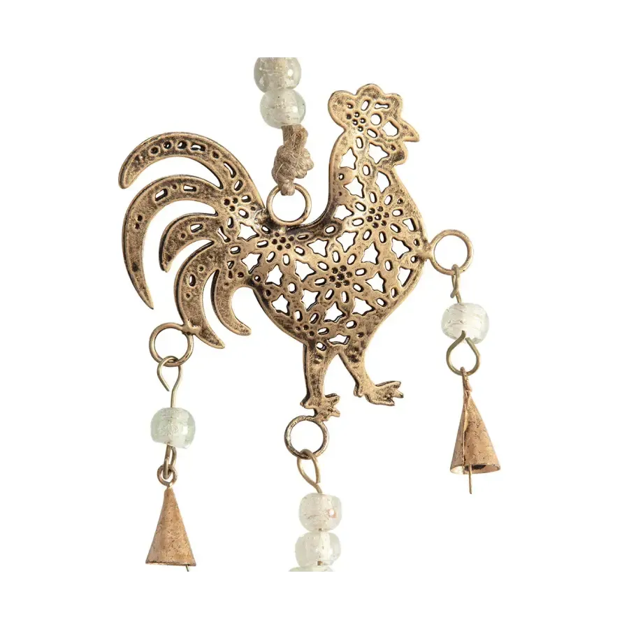 Handcrafted Hanging Roosters chime