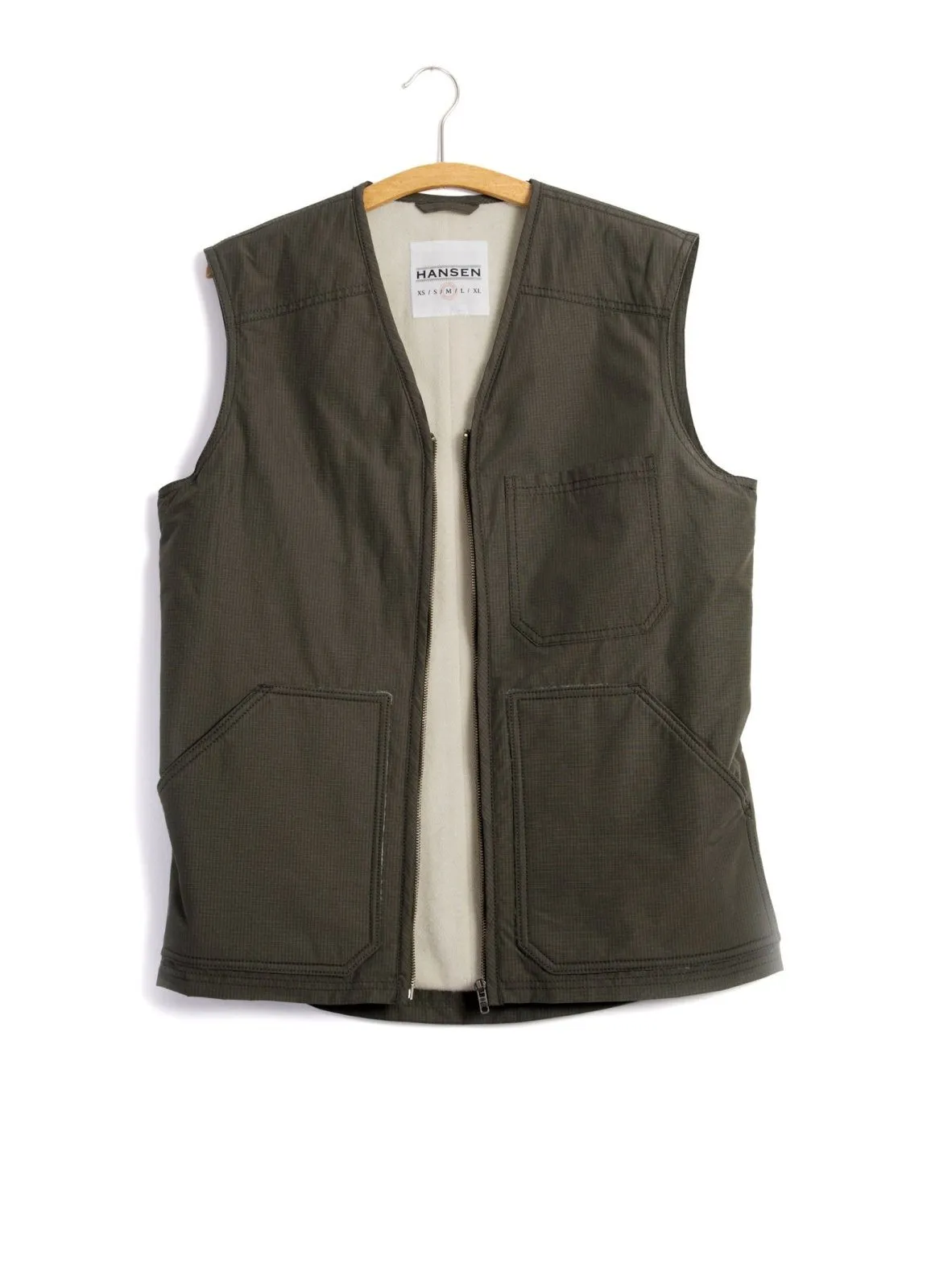 HERBERT | Lined Zipper Work Waistcoat | Tech Army