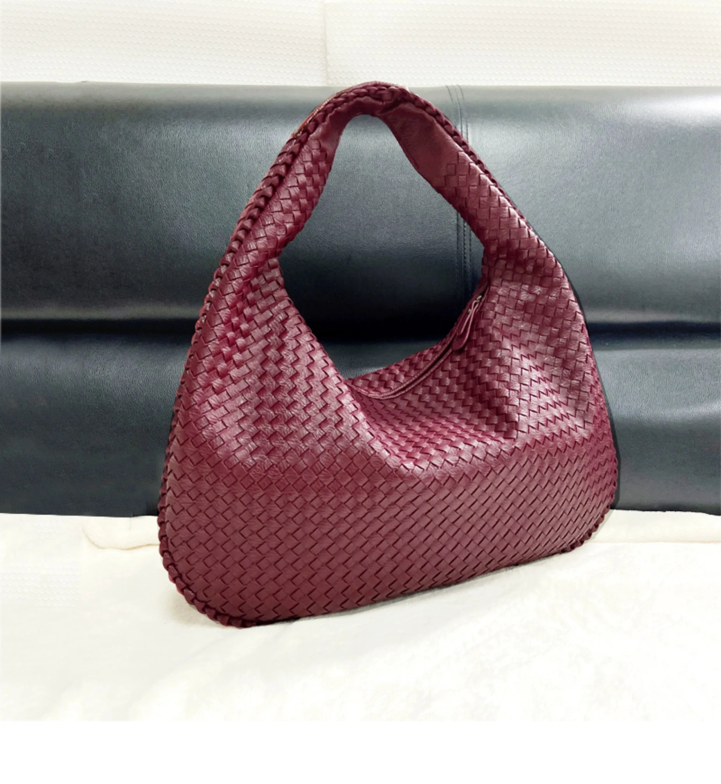 Ines Textured Shoulder Bag