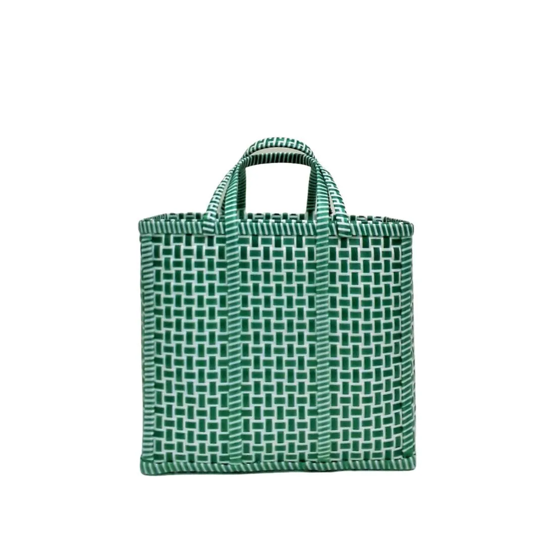 Juno Green & White Bag - Small