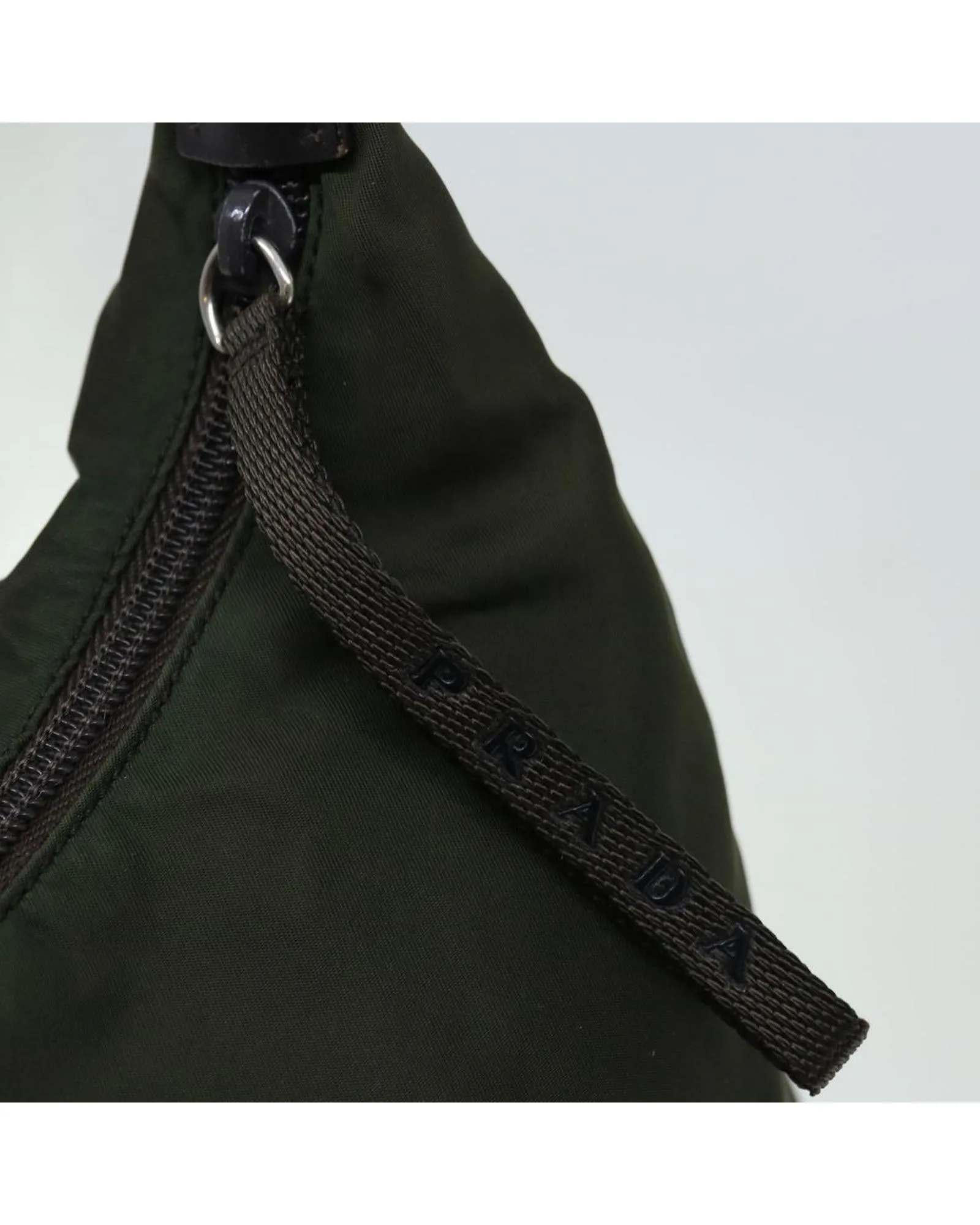 Khaki Nylon Shoulder Bag