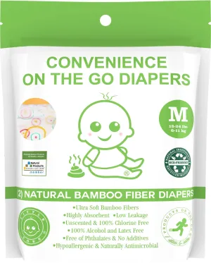 Little Toes Convenience On The Go 2x Diapers | Size Medium (13-24 lbs)