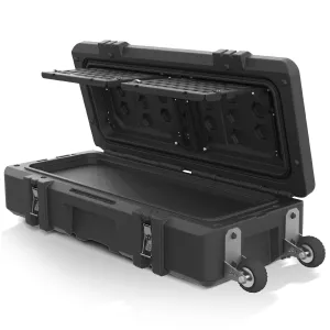 MELIPRON MGS Cargo Case with Outside Molle Panel & Lay-Flat Built-In Molle Panel Tabletop Travel Assist Tires