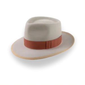 Mens Vintage Charm Fedora Hat with Shark-Gills Hatband | The Pandamator