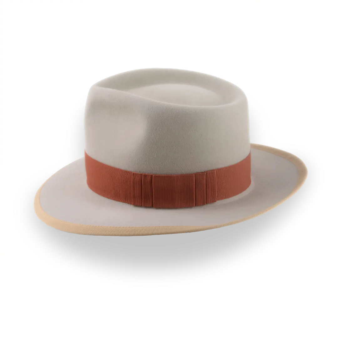 Mens Vintage Charm Fedora Hat with Shark-Gills Hatband | The Pandamator