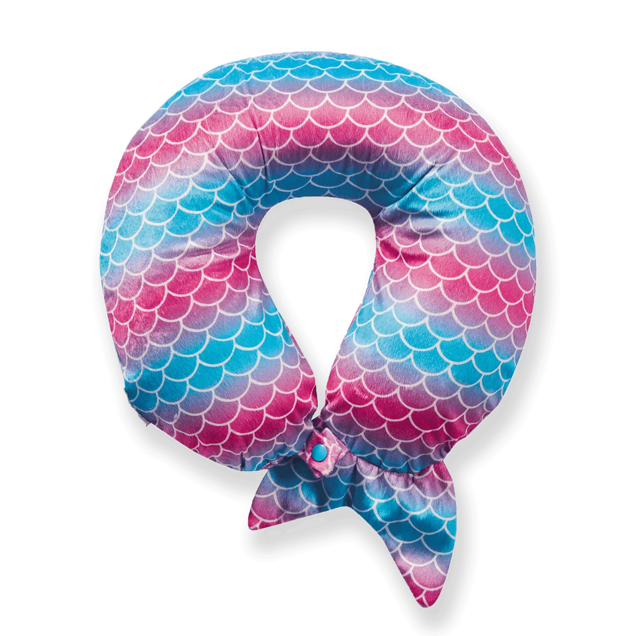 Mermaid Tail Memory Foam Travel Neck Pillow - Pink