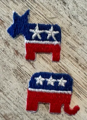 Mini Political Iron On Patches