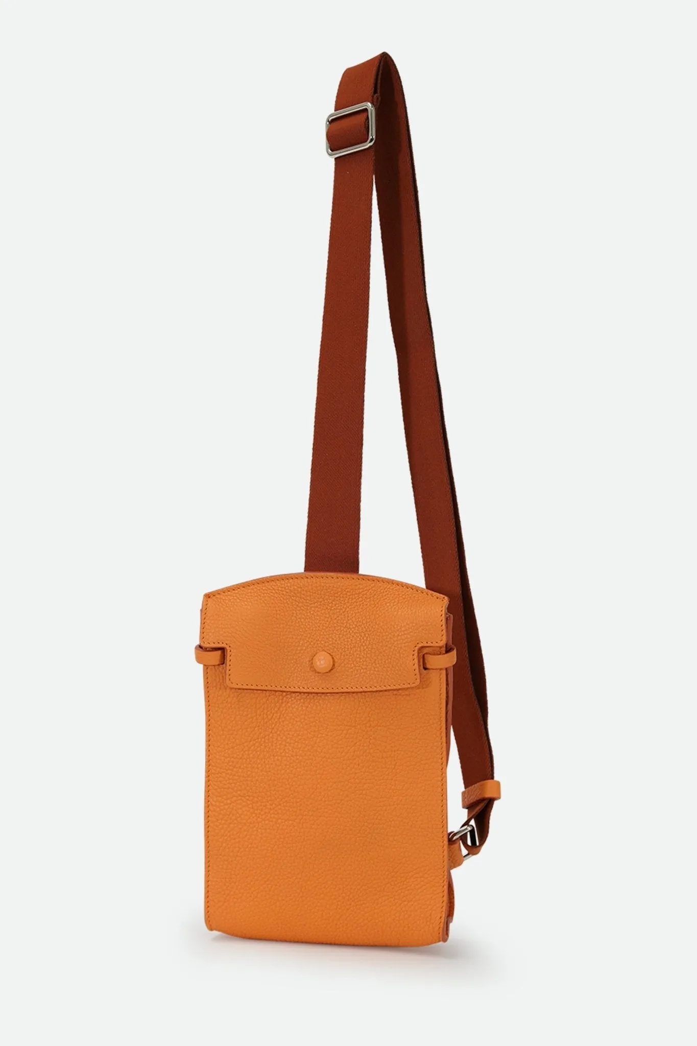 MONZA ITALIAN LEATHER CROSSBODY ORANGE