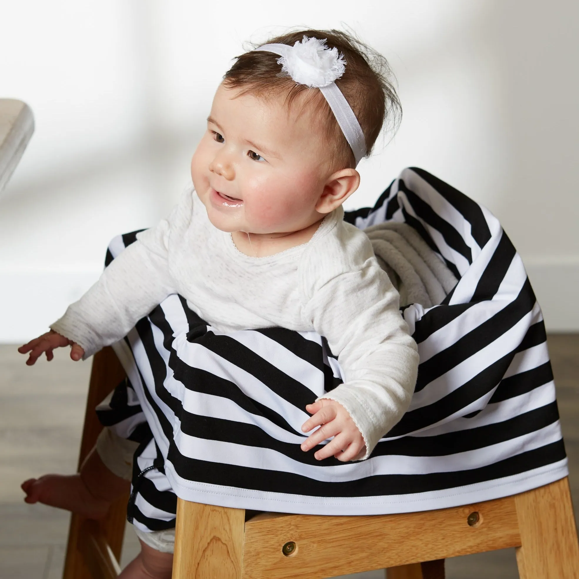 Multi-Purpose Cover - Black White Stripe