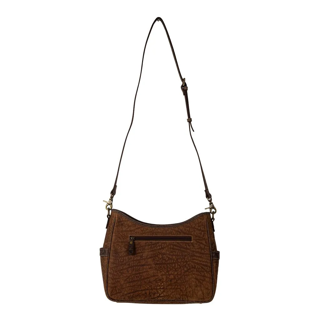 Myra Heartwood Leather Hairon Bag