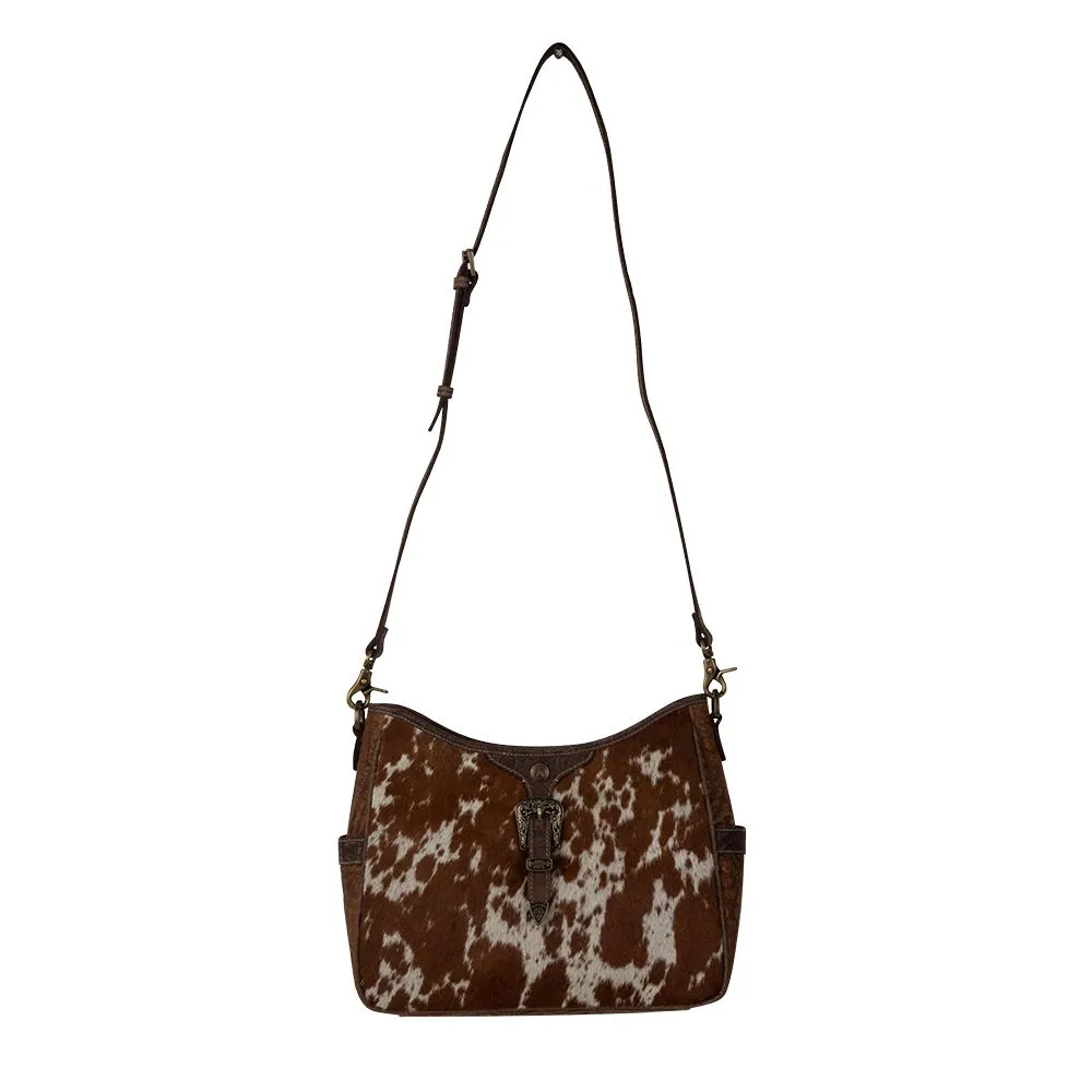 Myra Heartwood Leather Hairon Bag