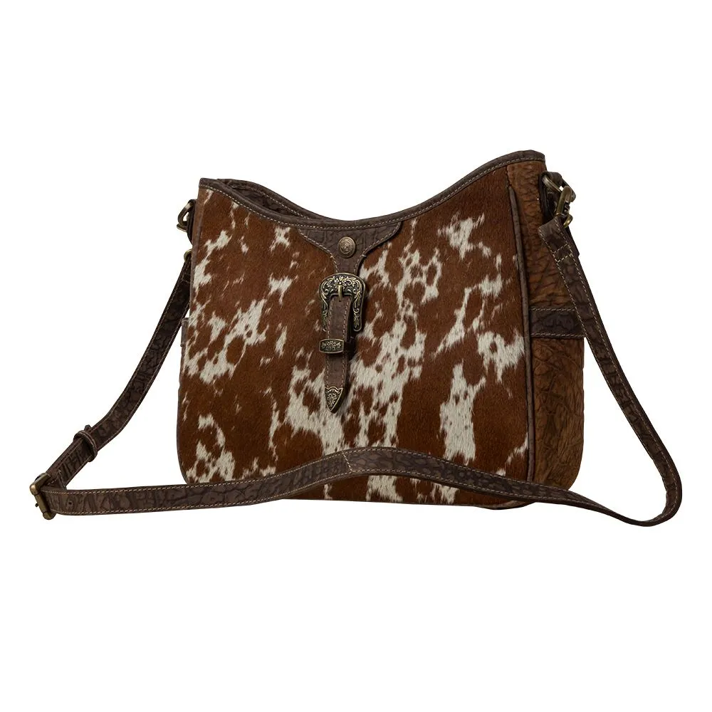 Myra Heartwood Leather Hairon Bag