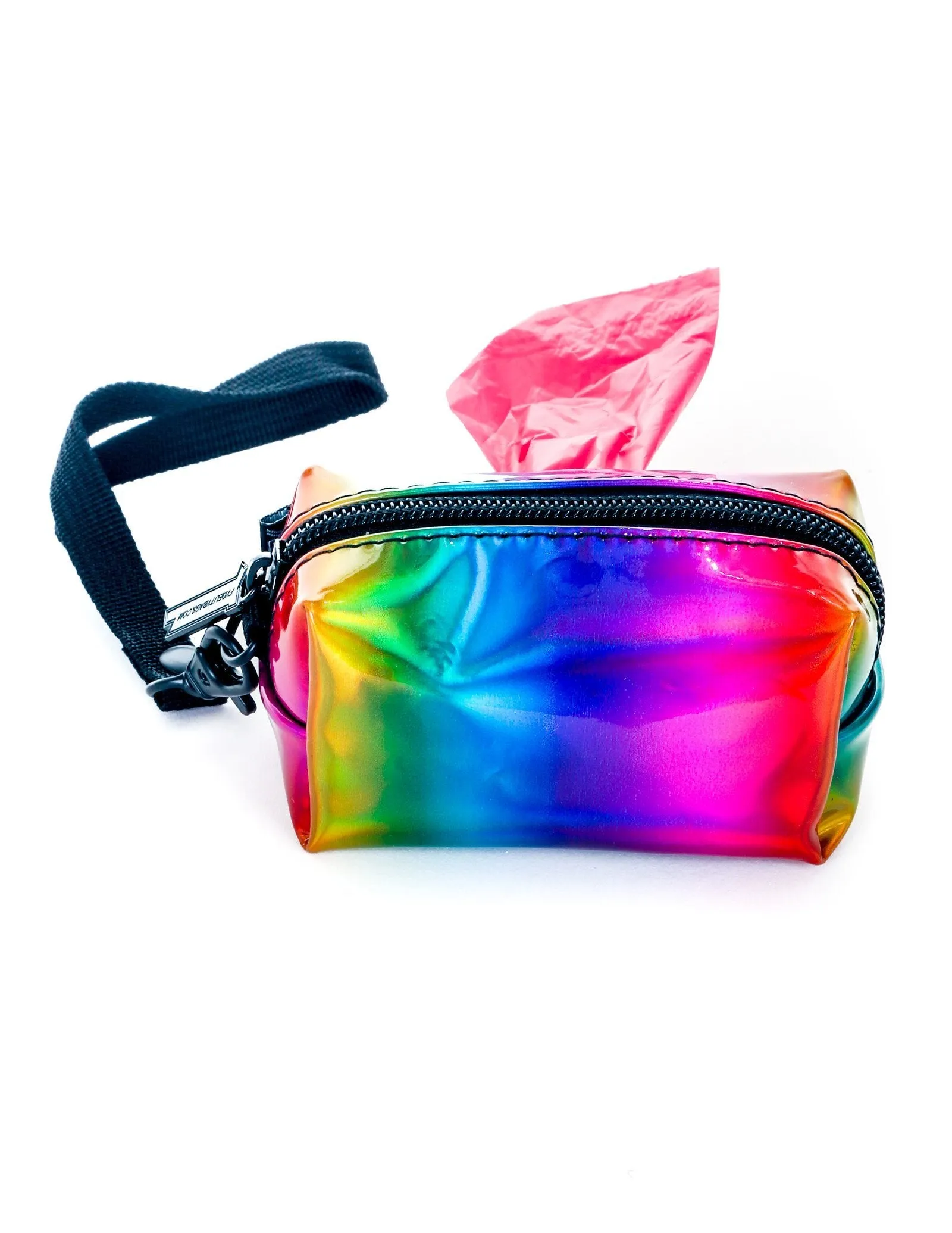 poopyCUTE | Cute Poop Bag Holder | METALLIC Rainbow