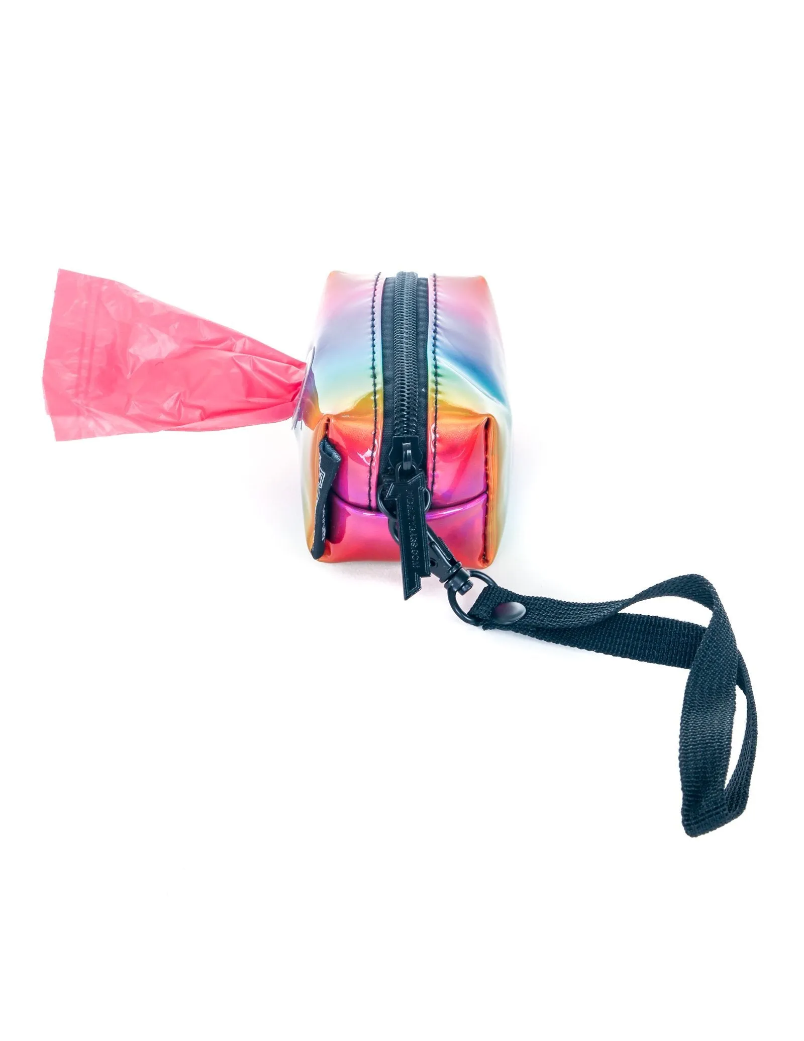 poopyCUTE | Cute Poop Bag Holder | METALLIC Rainbow