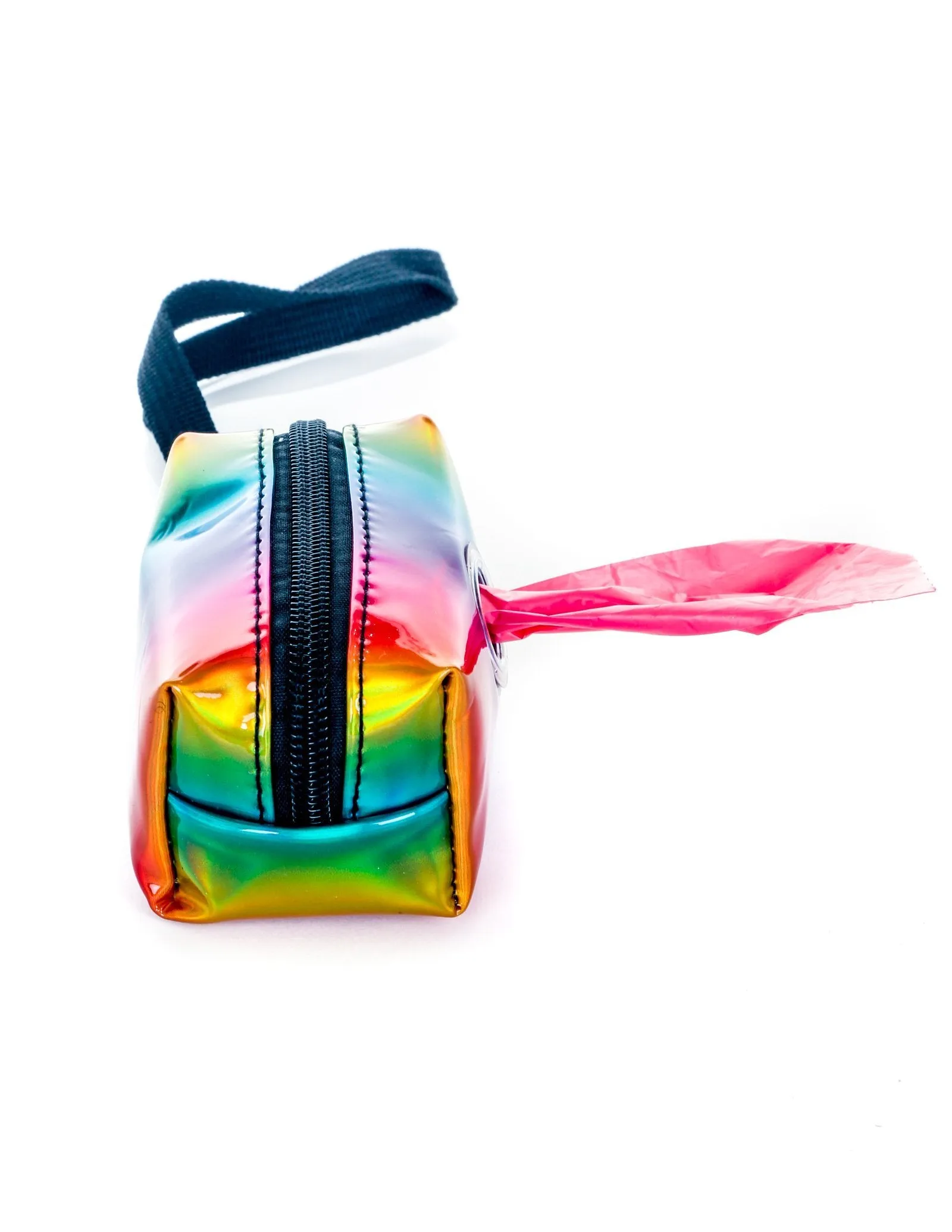 poopyCUTE | Cute Poop Bag Holder | METALLIC Rainbow