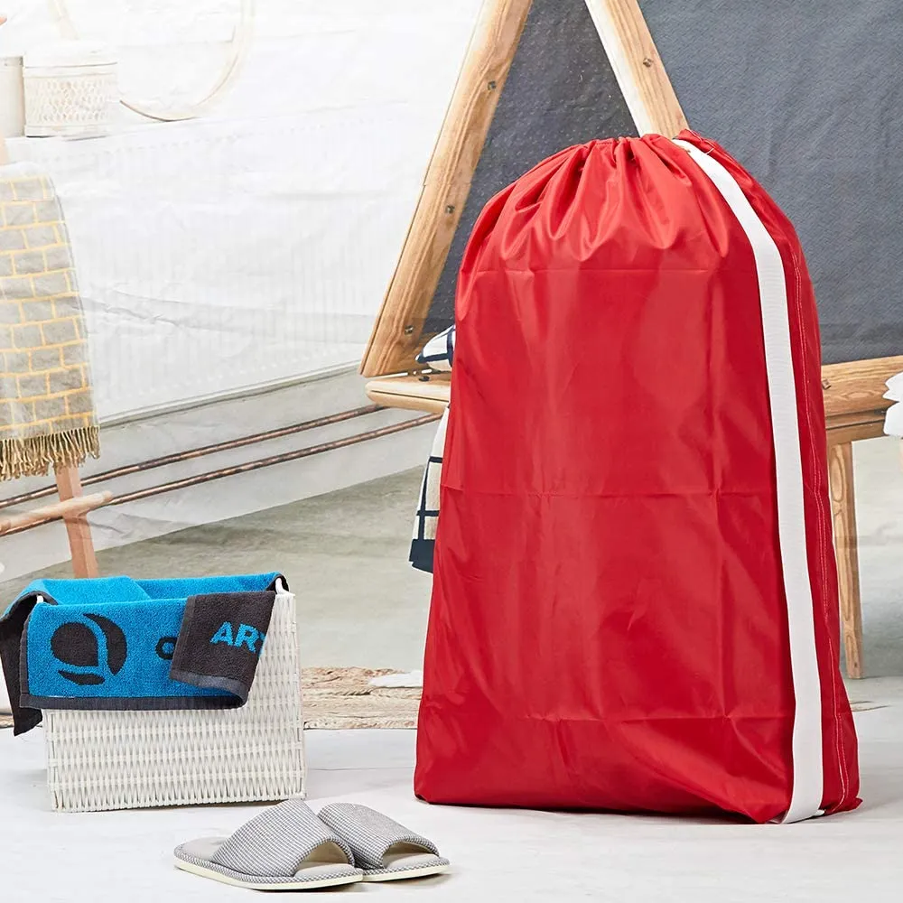 Red Strap Laundry Bag