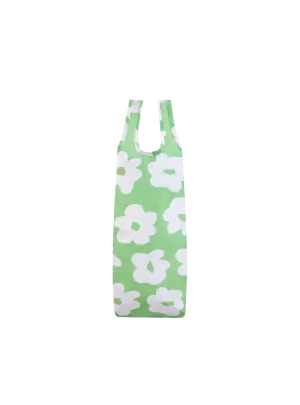 Reusable Bottle Bag (Daisies Lime)