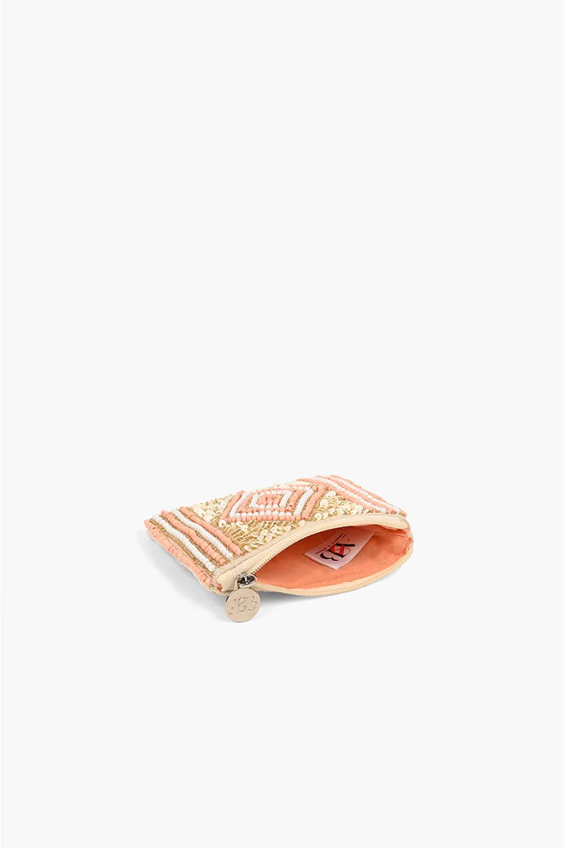 Rose Gold Embellished Mini Pouches